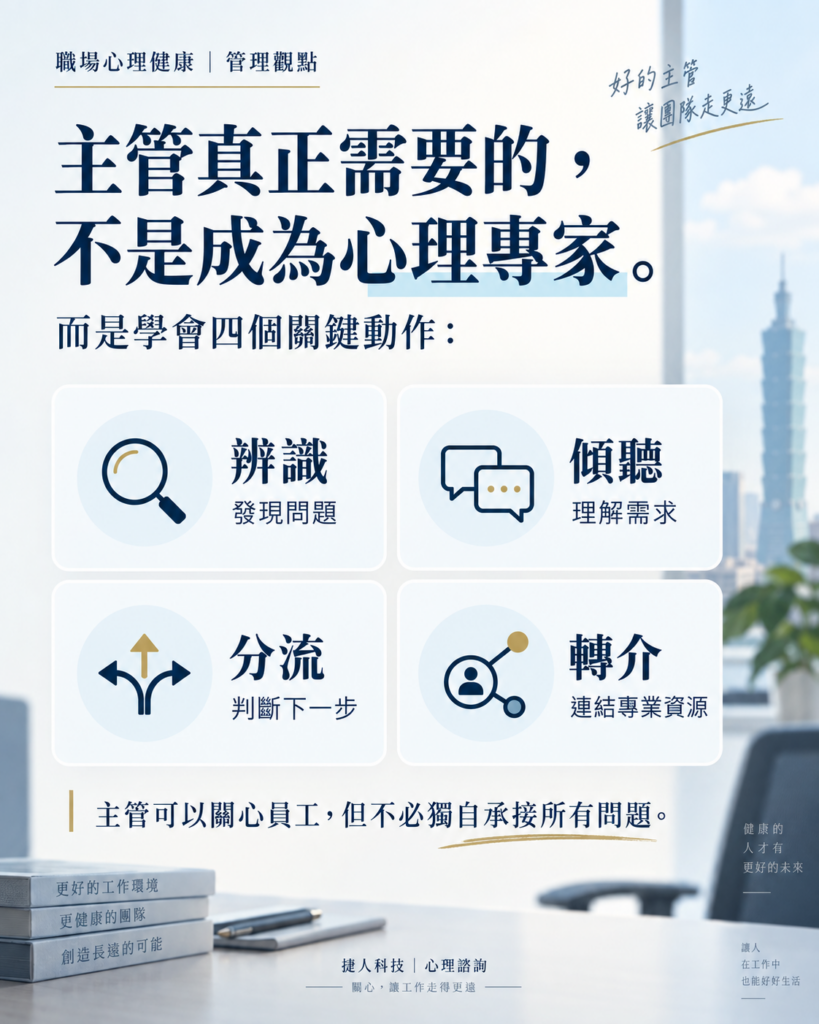公司愈重視員工心理健康,主管為什麼反而更累?問題可能出在「支持責任沒有分流」 5 3